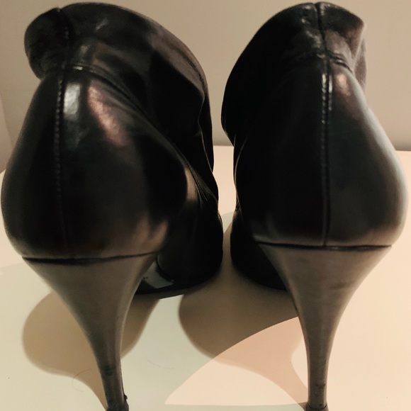 SCORAH PATTULLO Black Leather Booties Size 38.5 - Picture 4 of 7